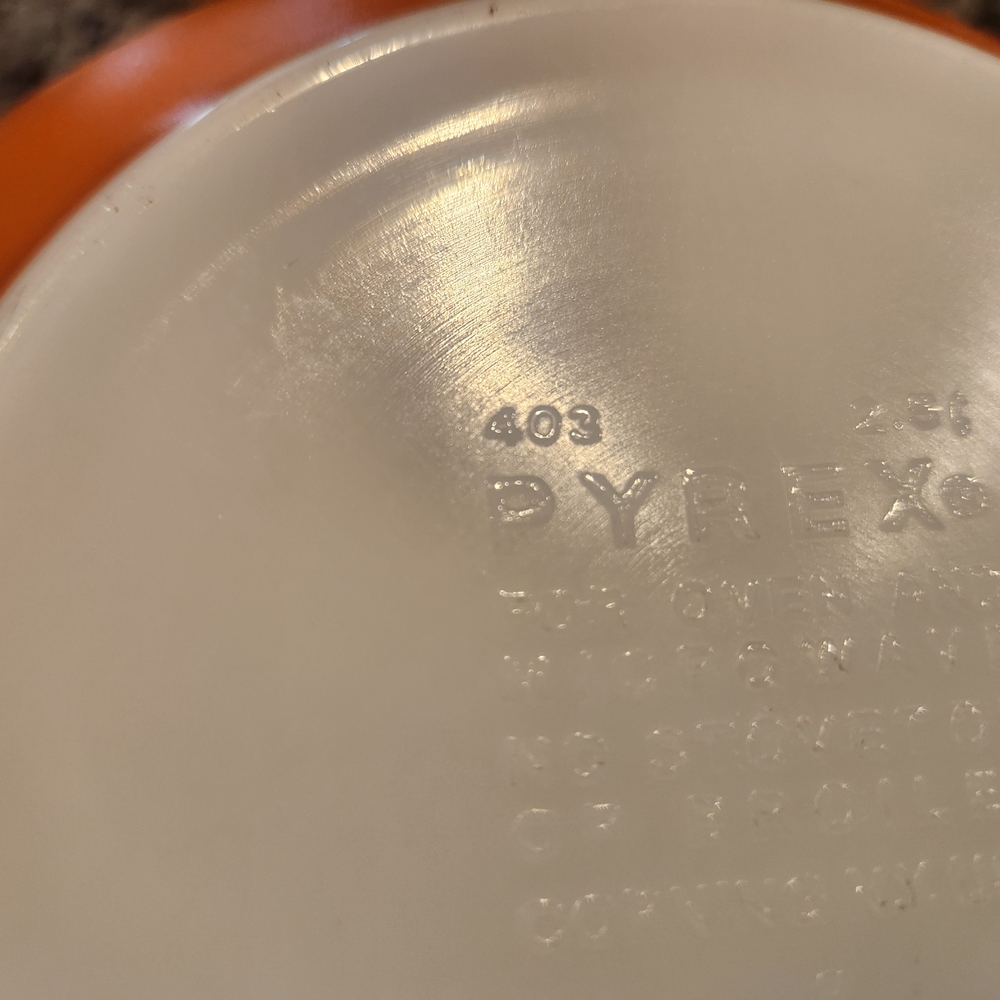 Vintage Pyrex Autumn Harvest Wheat Pattern 2.5 Quart Bowl #403 - Picture 11 of 16